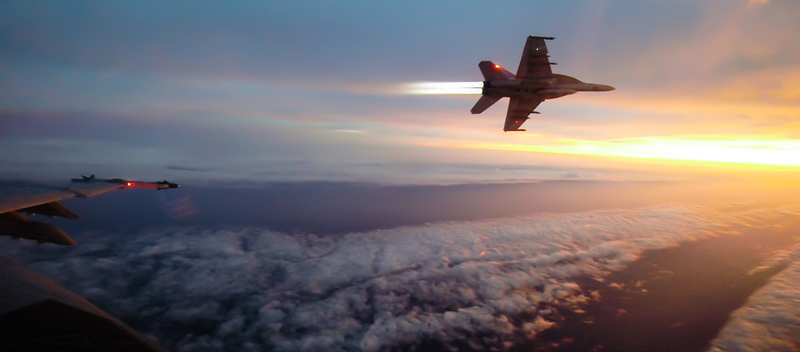 Illustration for article titled Spectacular photos taken by an F-18 weapons trainer officer